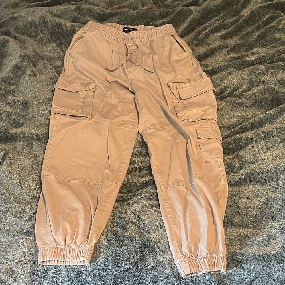 Aeropostale Women's Tan Cargo Joggers